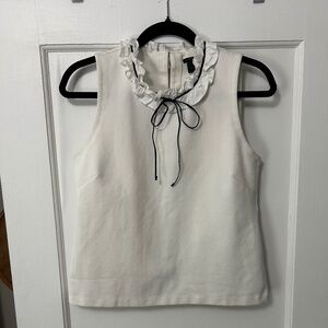 JCrew blouse with velvet tie